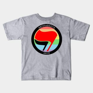 Antifascist Action (Hungarian, LGBT Pride) Kids T-Shirt